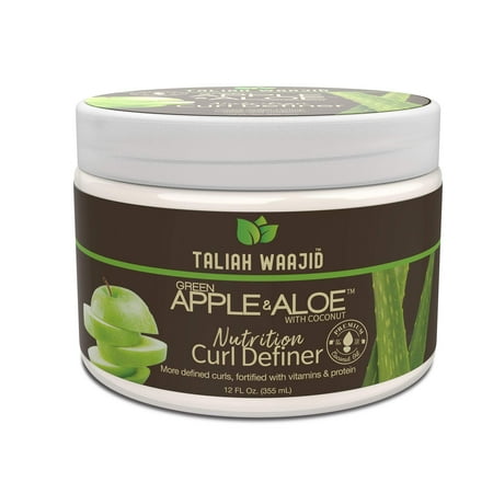 Taliah Waajid Nutrition Curl Definer Hair Styling Cream with Green Apple, 12 fl oz
