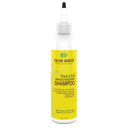 Taliah Waajid Protective Styles Moisturizing Mint Clarifying Adult Daily Shampoo with Bamboo, 8 FL OZ.