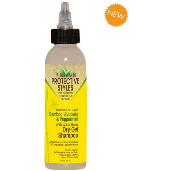 Taliah Waajid Refresh & So Clean Bamboo, Avocado & Peppermint Dry Gel Shampoo 4 oz (Pack of 4)