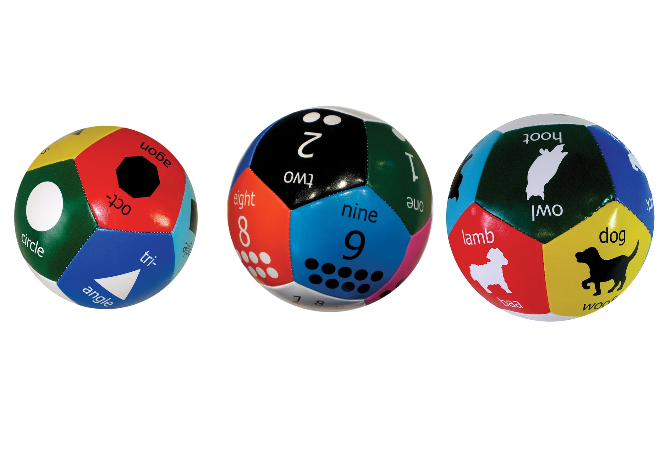 Talicor Thumball Early Learning Bundle Shapes, Numbers and Animals Toy Balls