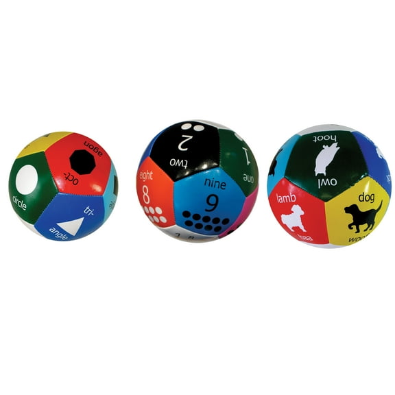 Talicor Thumball Early Learning Bundle Shapes, Numbers and Animals Toy Balls