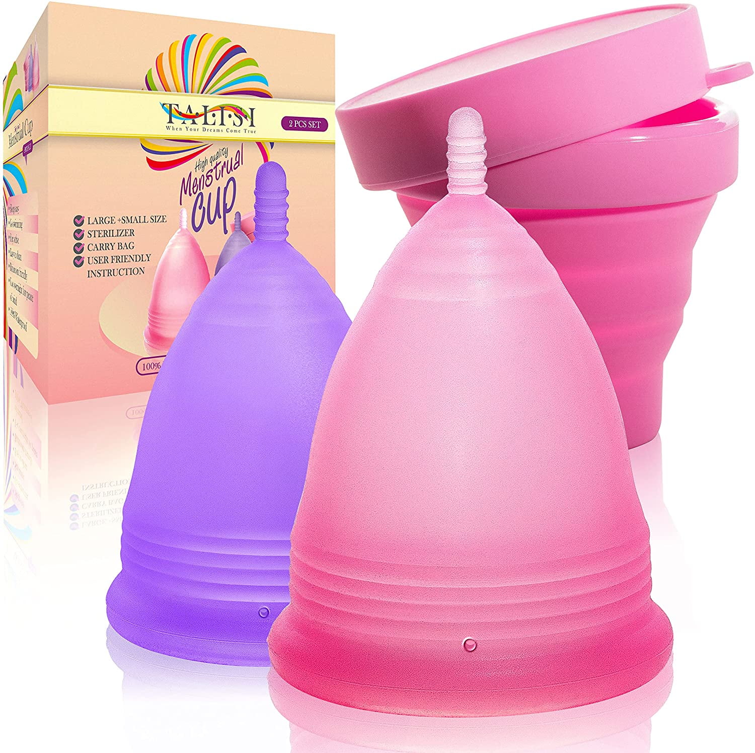 Tasse Pliable En Silicone Pour Stériliser Coupe Menstruelle - 170 Ml - NEUVE En Emballage - Pratique
