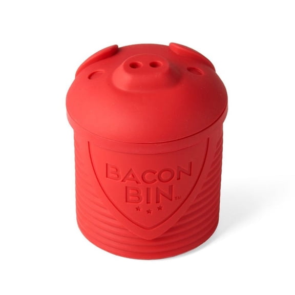 Talisman Designs Bacon Bin 4.25” Silicone 1 Cup Heat Resistant Food Colander