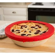 Talisman Designs Baking Pie Crust Shield Protector Cover for Edges of Pie - 8-inch to 11.5-inch Adjustable Silicone Baking Accessory for Making the Perfect Pie