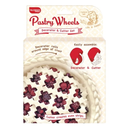 Talisman Designs Pastry Wheel Pie Decorator & Cutter Set