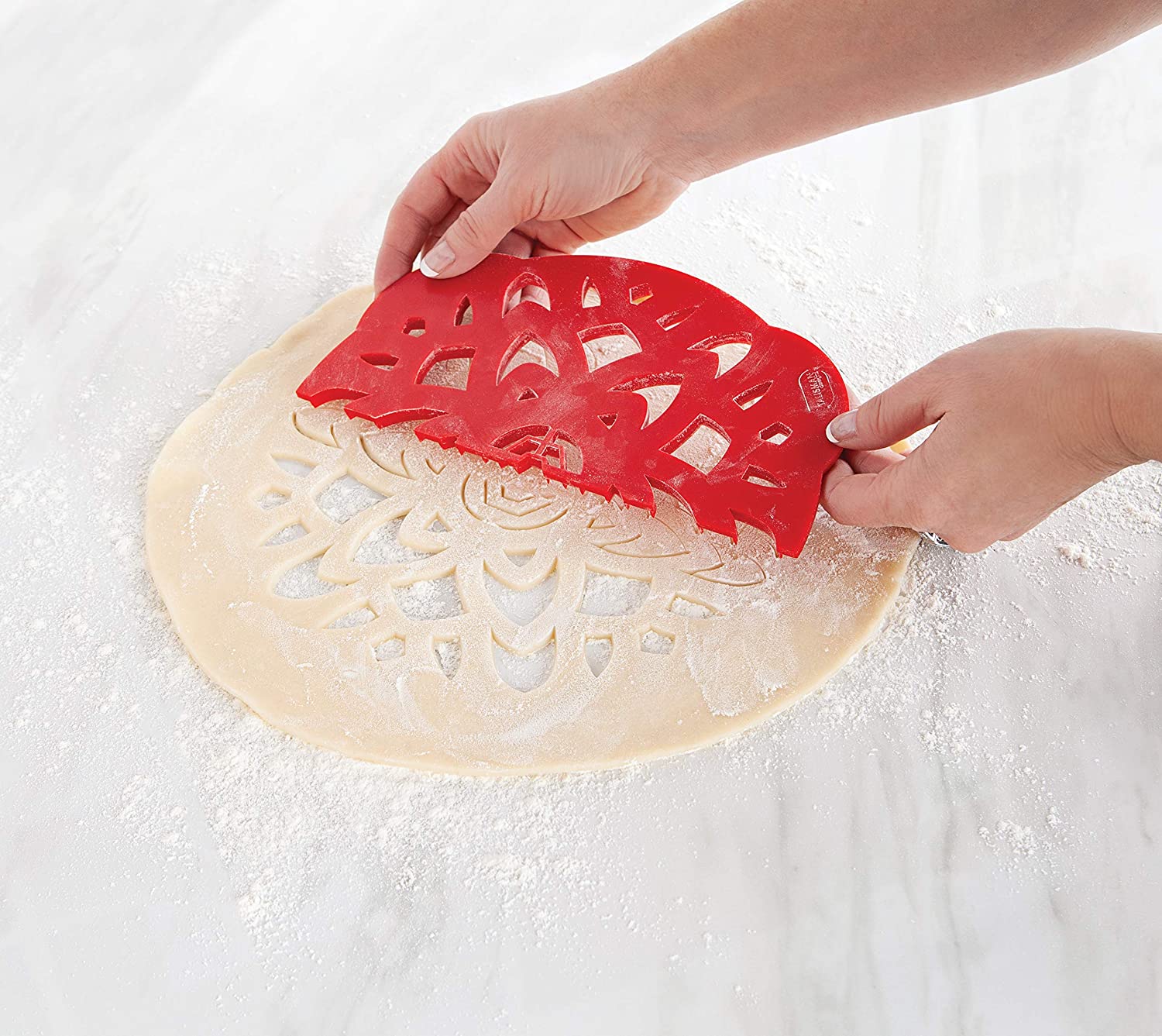 Wtgtog Pie Crust Manual Wheeled Pie Cutter Ergonomic Wheeled Pie Crust