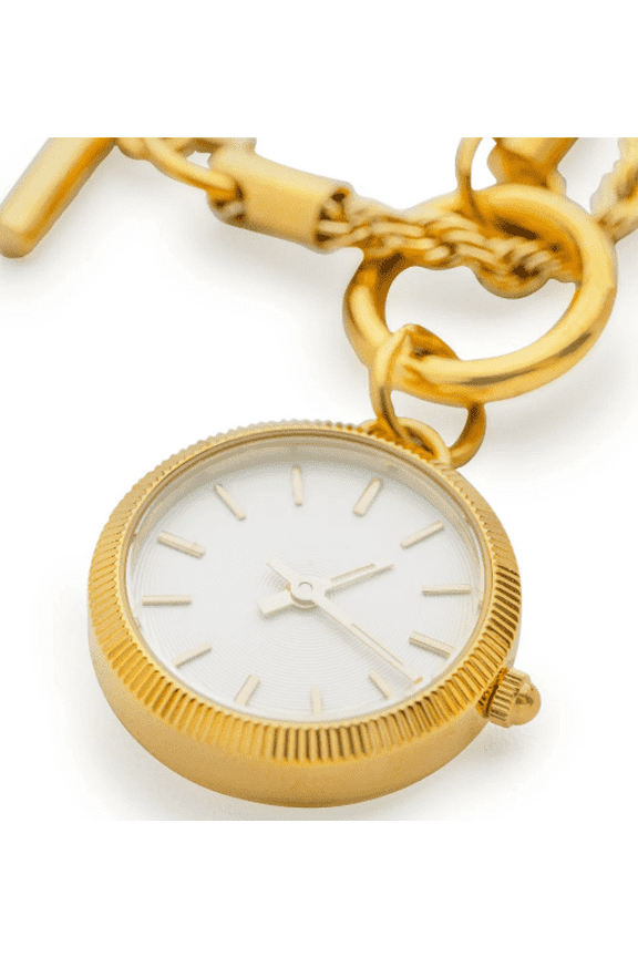 Gold Vintage Talisman Watch Necklace Elegant Pendant Timepiece for Women