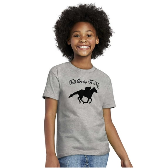 Talk Derby Me Kentucky Racing Crewneck T Shirts Boy Girl Teen Brisco Brands L