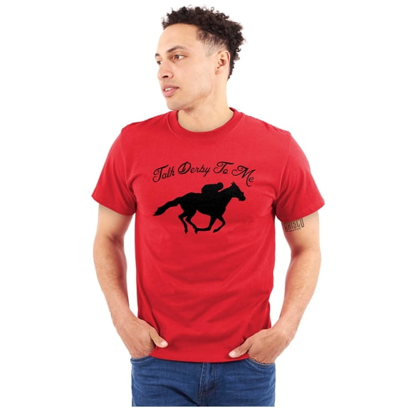 Talk Derby Me Kentucky Racing Plus Size Crewneck Graphic Tee Shirt Brisco Brands 3X