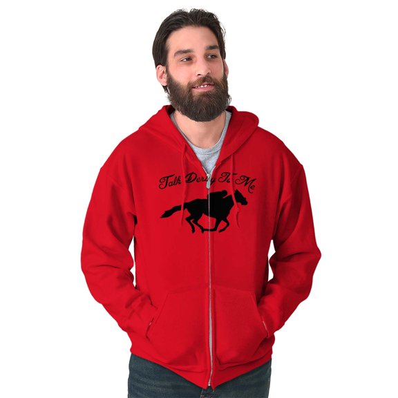 Talk Derby Me Kentucky Racing Unisex Fleece Graphic Zip Up Hoodie Brisco Brands 4X