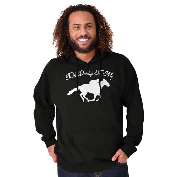 Talk Derby Me Kentucky Racing Unisex Plus Fleece Graphic Hoodie Brisco Brands 2X