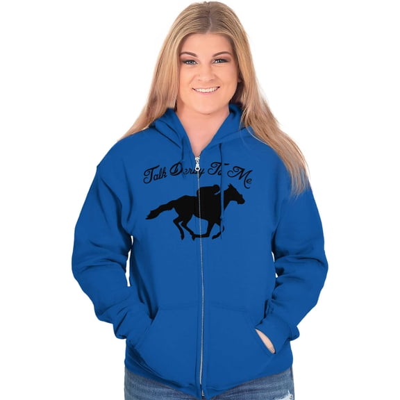 Talk Derby Me Kentucky Racing Zip Up Hoodie Men's Women's Brisco Brands X
