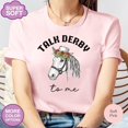 thumbnail image 1 of Talk Derby To Me Shirt, 2025 Kentucky Derby Tshirt, Kentucky Derby Party Tee, Racing Horse Shirt, Race Weekend, Ky Derby Day Shirt Unisex S-5XL Hot Trending Shirt, Vintage Birthday Gift, 1 of 2