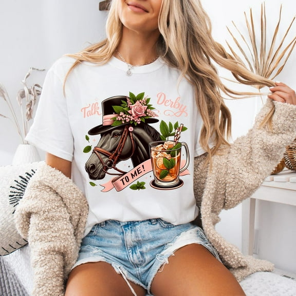 Talk Derby To Me Tee, Kentucky Derby Shirt, 2025 Kentucky Derby Shirt, Kentucky Derby Party Tee, Derby Hats For Women, Kentucky Derby Hat Unisex S-5XL Hot Trending Shirt, Vintage Birthday Gift