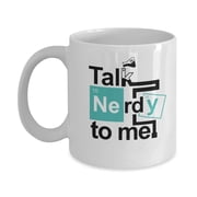 Talk Nerdy To Me Funny Science & Math Geek Gift Mug