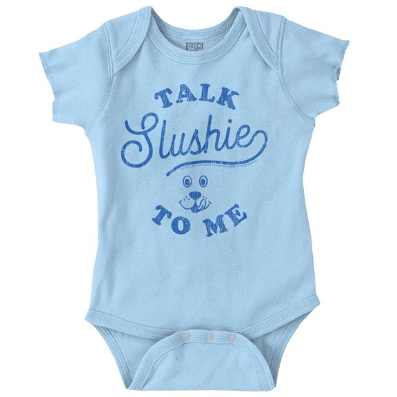 Talk Slushie To Me Vintage Puppie 80s Romper Boys or Girls Infant Baby Brisco Brands 24M