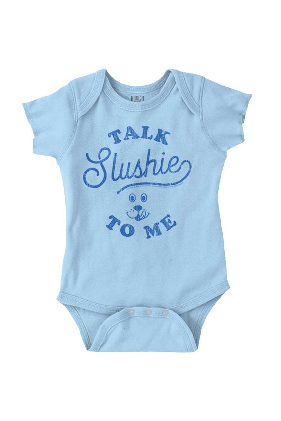 Talk Slushie To Me Vintage Puppie 80s Romper Boys or Girls Infant Baby Brisco Brands 6M