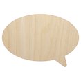 thumbnail image 1 of Talk Speech Bubble Solid Wood Shape Unfinished Piece Cutout Craft DIY Projects - 6.25 Inch Size - 1/8 Inch Thick, 1 of 7