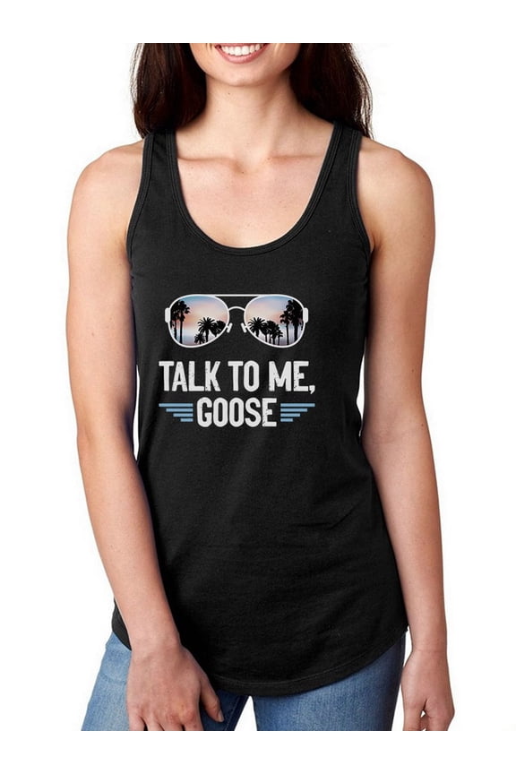 Talk To Me Funny Quote Tank Women -Smartprints Designs, Female Small