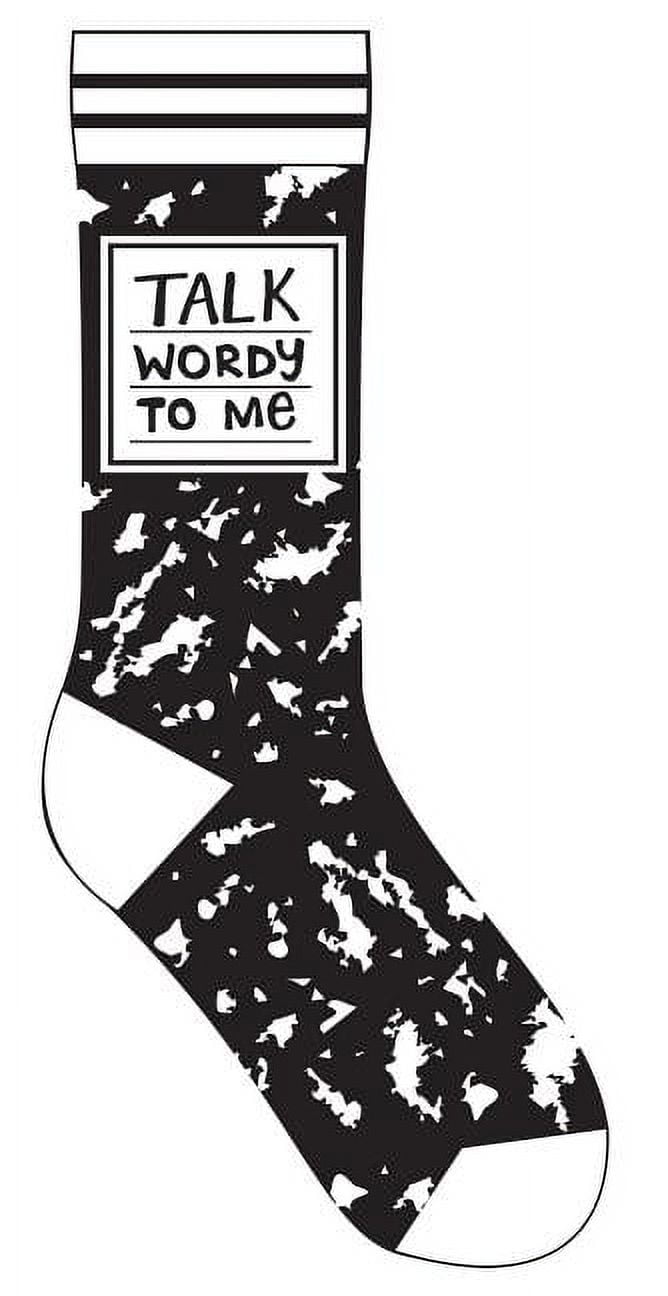 GIBBS SMITH Talk Wordy to Me Socks, (Hardcover)
