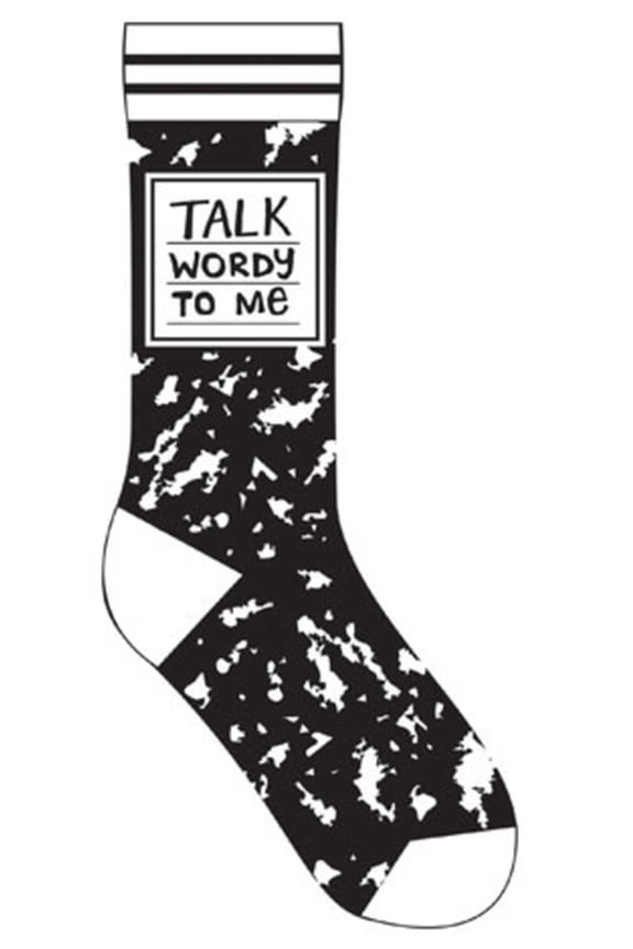 Talk Wordy to Me Socks, (Hardcover)