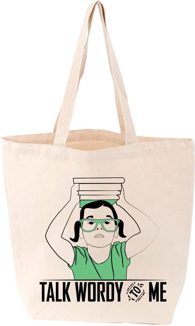 Talk Wordy to Me Tote - image 1 of 1