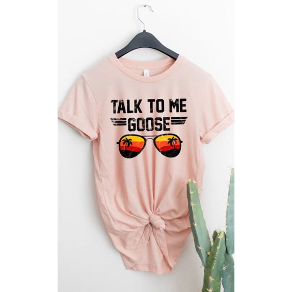 Talk to Me Goose Sunset Graphic Tee T-Shirt