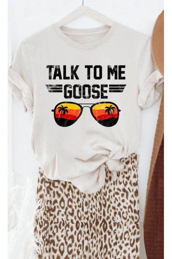 Talk to Me Goose Sunset Graphic Tee T-Shirt