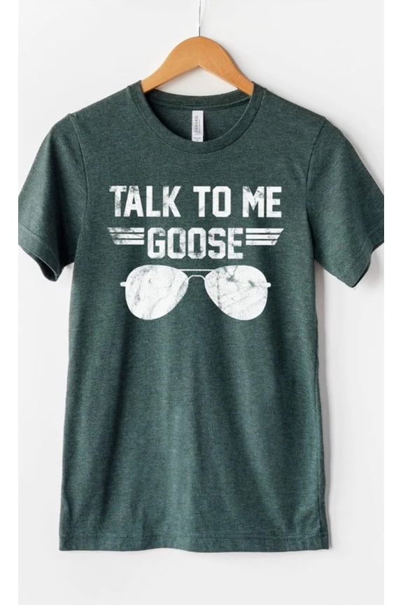 Talk to Me Goose White Ink Graphic Tee T-Shirt