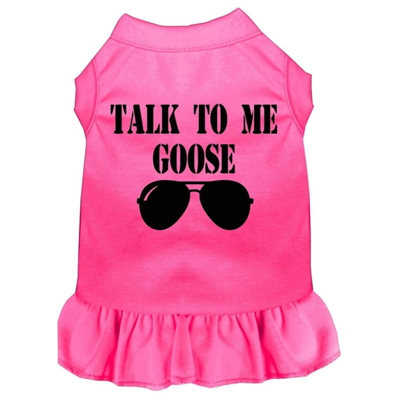 Pet Dog Cat Dress Screen Printed, "Talk To Me Goose"