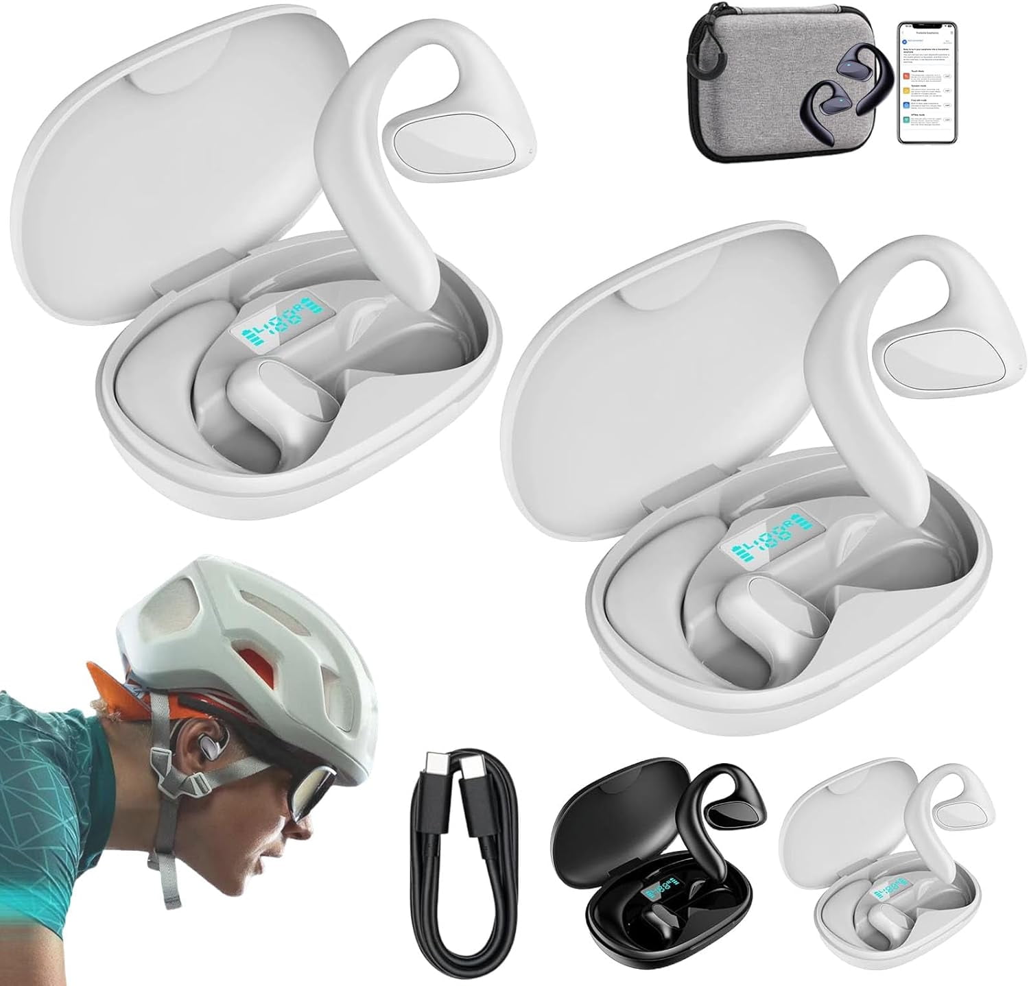 Talkbuds Vylaras Ai – Auricolari Traduttore Realtime 144 Lingue, Cancellazione Del Rumore, Bluetooth 5.4, IPX5, Battery 200mAh