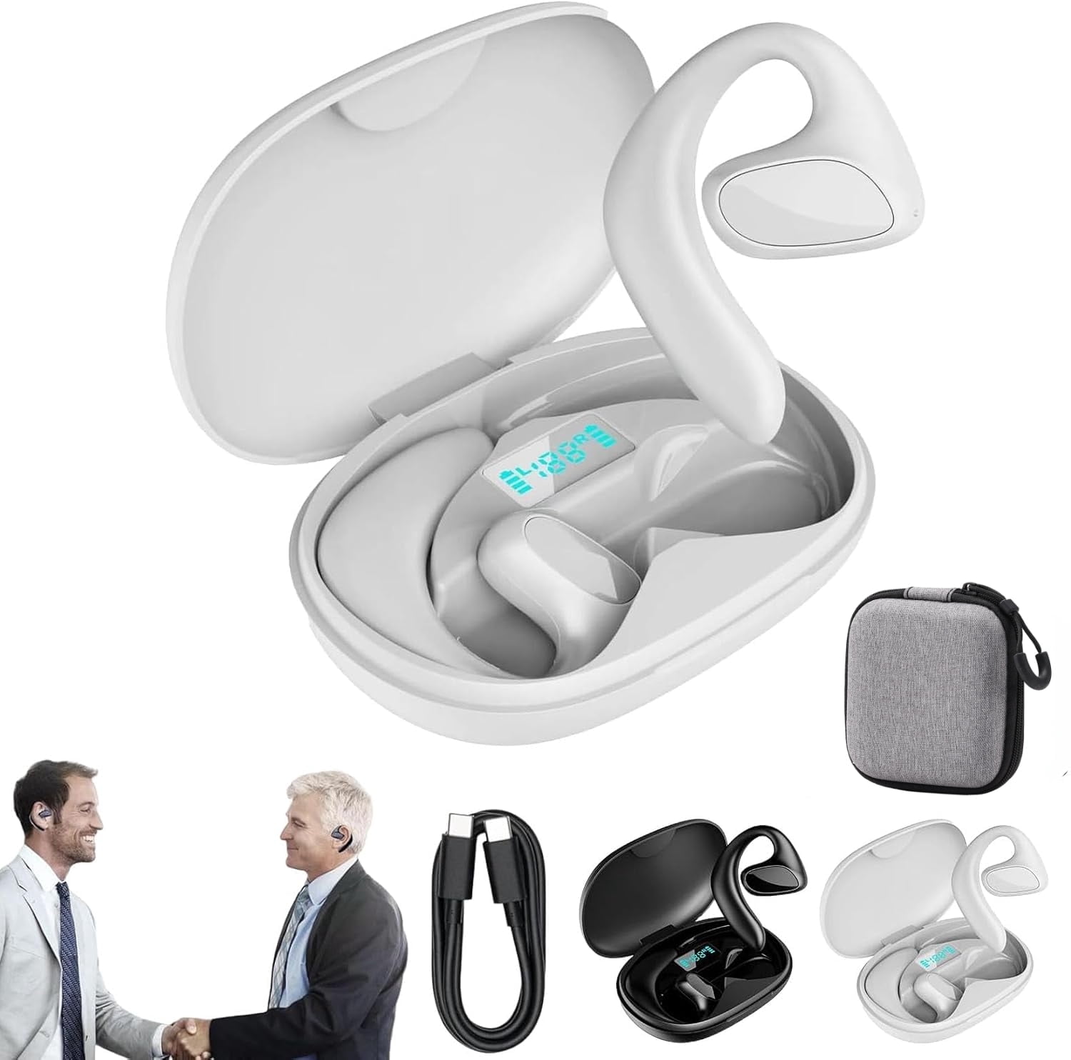qinuix TALKBUDS 翻訳機能付きイヤフォン Talkbuds Translator, Talk Buds Translator, AI Translatorr Earbuds
