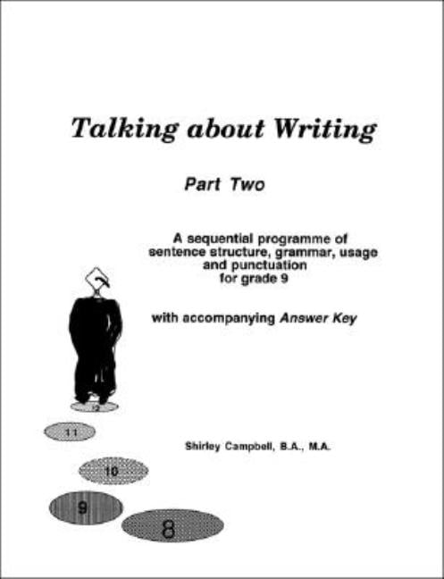 Talking about Writing, Part Two: A sequential programme of sentence ...