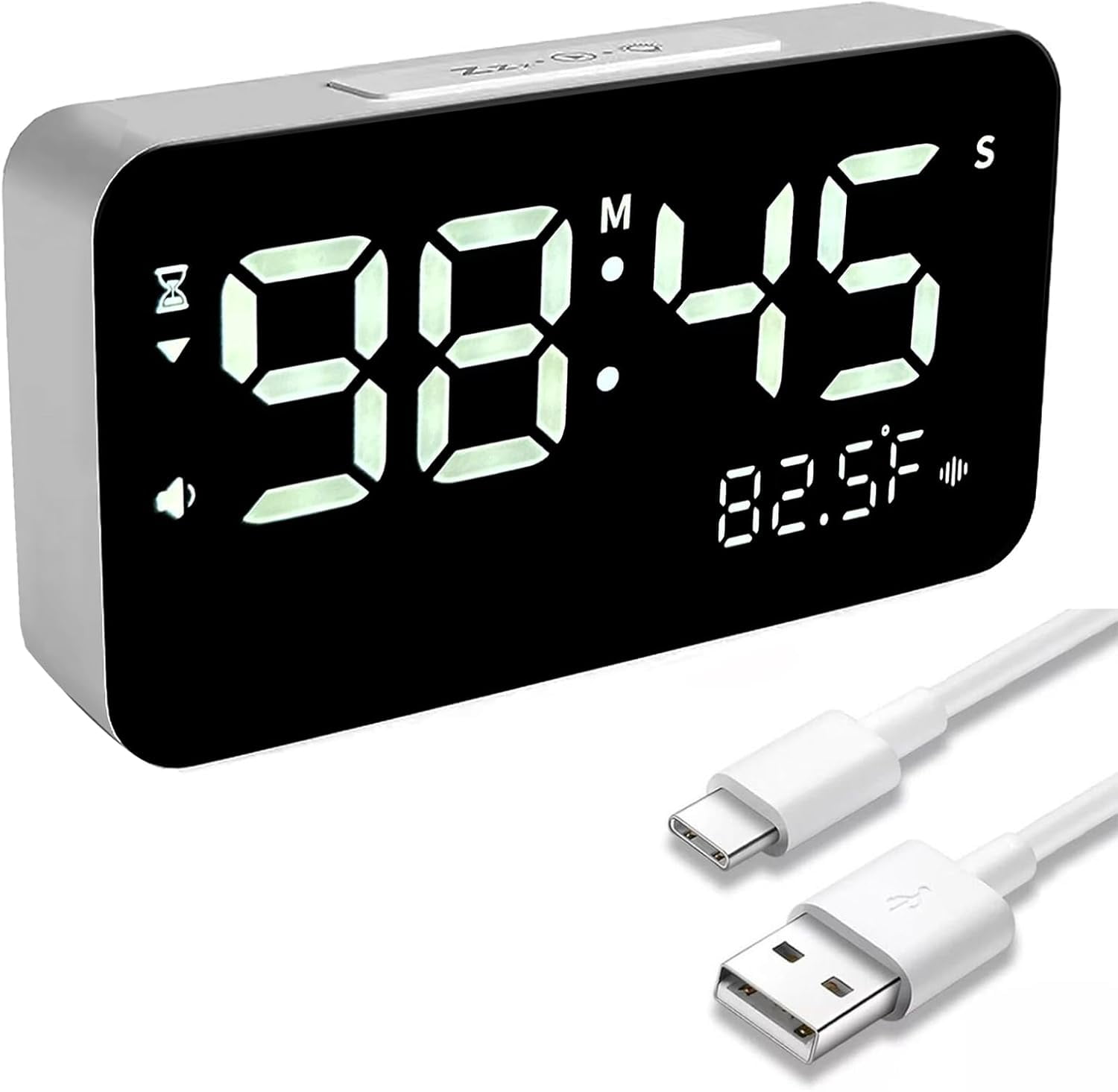Talking Alarm Clock and Countdown Timer, Hourly Chime for Visually ...