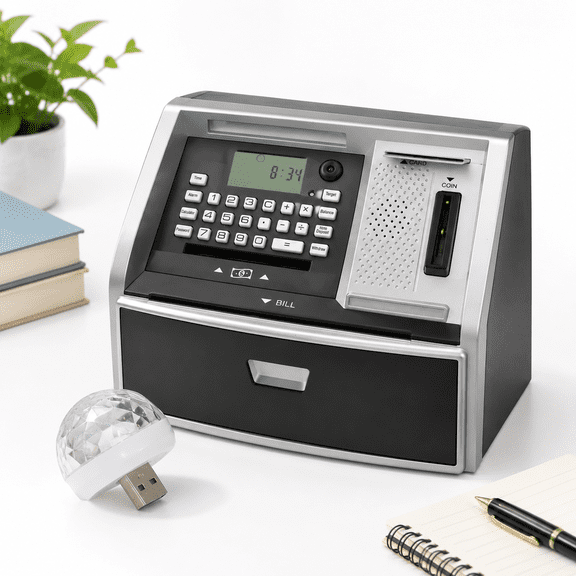 Talking Atm Savings Piggy For Withb Disc Light