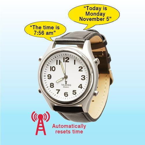 On time store talking atomic watch