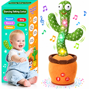 Talking Cactus Toy for Toddlers 1-3 - Plush Speech Therapy Toy that Repeats What You Say