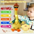thumbnail image 1 of Talking Dancing Duck Toy, Repeating What You Say, Mimicking Toy Dancing Duck Baby Toys for Infants, Singing Duck Stuffed Animal Plush Toys, Baby Toys 6-12 Months Musical Interactive Tummy Time Gifts, 1 of 10