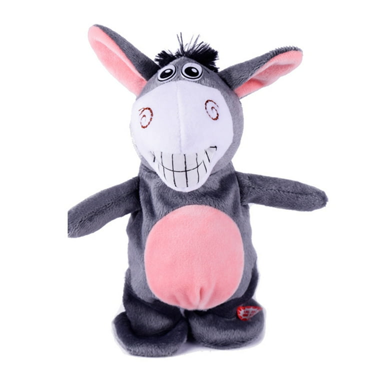 Talking Donkey Funny Plush Toy Imitates Children Words Mimicry Pet Toy Electronic Stuffed Animal Interactive Toy for Kids Early