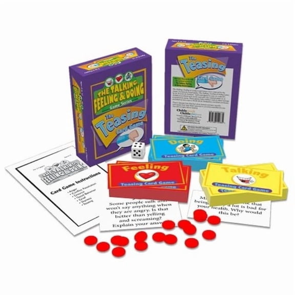 talking, feeling, and doing teasing card game