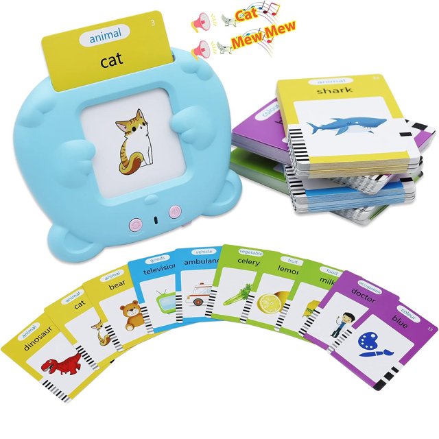 Talking Flash Cards with 224 Sight Words Montessori Autism Speech