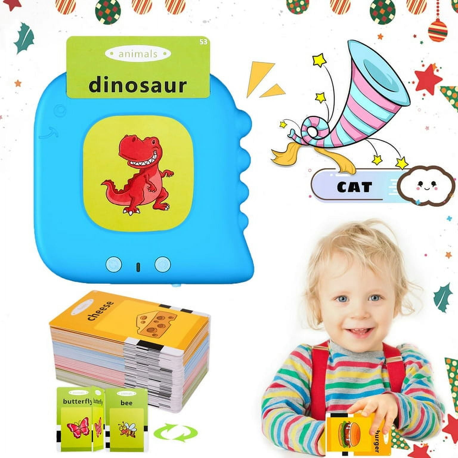 Talking Flash Cards with 224 Sight Words, Montessori Toys, Speech Therapy Toys, Autism Sensory