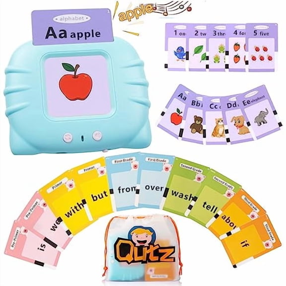 Talking Flash Cards,ABC Learning for Toddlers 2-4,Autism Toys,Speech Therapy Toys,Educational Words Flash Cards Kindergarten for Boys and Girls,272 Sight Words
