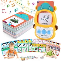 Talking Flash Cards, Educational Toys for Kids to Learn English with 224 Words, Pocket Speech Toys, Autism Sensory Toys, Montessori Toys for Toddlers Boys Girls 1 2 3 4 5 6 Year Old