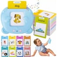 thumbnail image 1 of Talking Flash Cards Educational Toys - Talking Flashcards Learning Toys 255 Cards Double-Sided Gift 1-6 Years Old Children Preschool Learning Game for Toddlers Aged 2-6 Kids Gift-Blue, 1 of 11