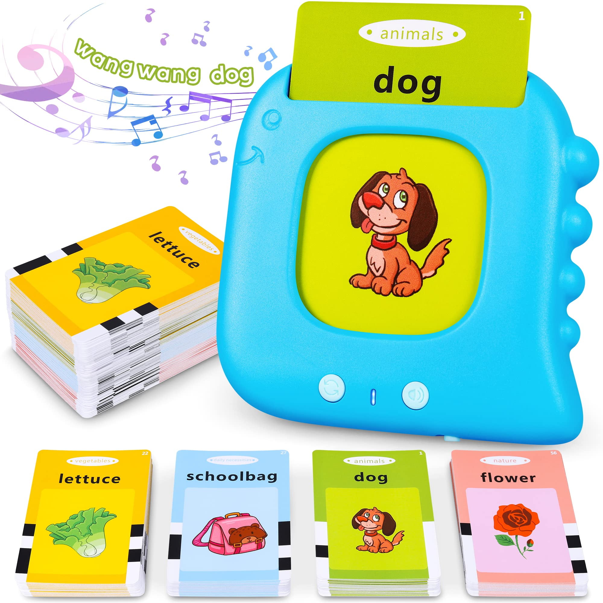 Talking Flash Cards,Kids Toddler Flash Cards with