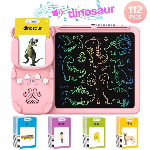 Xueyu 224 Words Talking Flash Cards with LCD Writing Drawing Tablet, 224 Count, 1 Pack