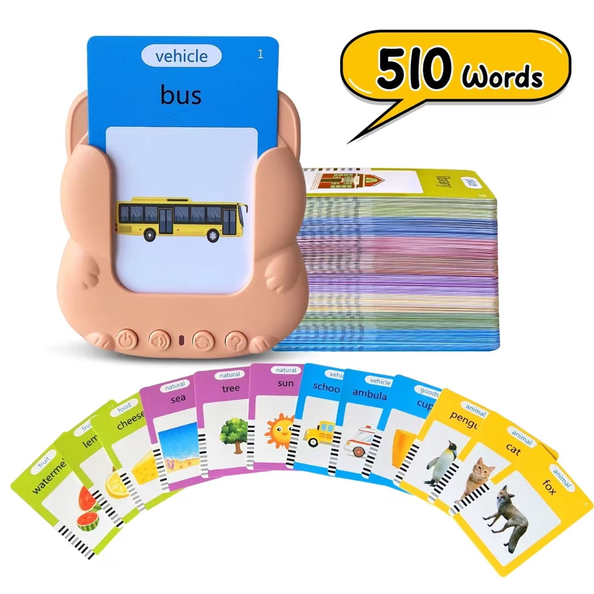 Talking Flash Cards Montessori Toys, Toddler Toys for 1 2 3 4 5 Years