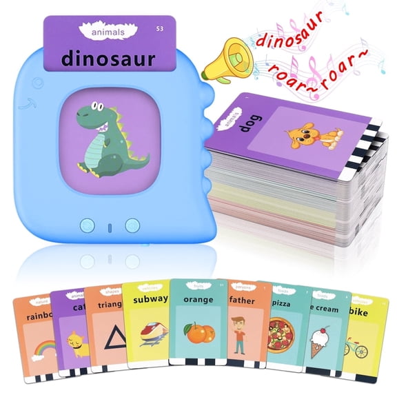 Talking Flash Cards Preschool Learning Toys with Card Reader,Multicolor,112 Count