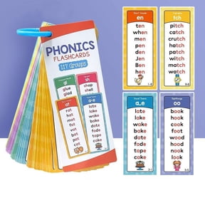 Talking Flash Cards,Sight Words,Phonics Flash Cards Learn to Read with 60 Double-Sided Cards for Alphabet,Phonics Cards 117 Groups 900+ Rhyming Words Preschool English,Sight Words